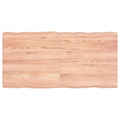 vidaXL Blat masă, 120x60x(2-6) cm, maro, lemn tratat contur organic 363961