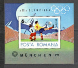 Romania.1972 Olimpiada de vara MUNCHEN-Bl. ZR.456, Nestampilat