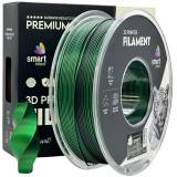 Filament PLA Silk Dual Color Negru-Verde 1kg - Smart Print, 1.75mm, aspect satinat, compatibil imprimante 3D
