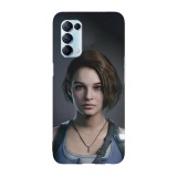 Husa compatibila cu Oppo A54 5G, Viceversa, model Jill Resident Evil , Silicon, TPU, Transparent, Carcasa
