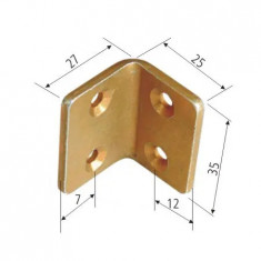 Coltar Metalic Dreptunghiular 35/25X27Mm