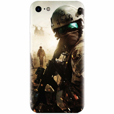 Husa silicon pentru Apple Iphone 6 / 6S, Battlefield foto