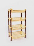 ETAJERA PLASTIC STERK 4 NIVELE 70 X 41X 29 DIVERSE CULORI