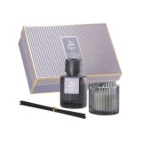 Cumpara ieftin Set parfum camera, lumanare parfumata Coacaze Negre si Lime 150 ml, 100 gr