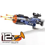 Lansator de jucarie Crossbow Rocket Launcher cu 12 sageti moi &ndash; 8+ ani