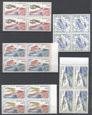 Monaco 1964 Aeroplanes x 4, MNH S.256 foto
