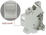 Suport Keystone pentru montare DIN rail cu protectie praf, Delock 86292