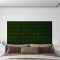 vidaXL Panouri de perete 12 buc. verde &icirc;nchis 60x15 cm catifea 1,08 m&sup2; 343837