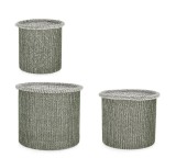 Cumpara ieftin Set 3 cosuri depozitare verzi Amalya &Oslash;22x23h; &oslash;27x25h; &oslash;32x28h