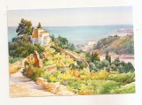 FA108 -Carte Postala- FRANTA - Menton - La Cote d'Azur au XIXe siecle, vue de l'Ammomciade, necirculata