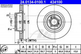 Disc frana VW PHAETON (3D) (2002 - 2016) ATE 24.0134-0100.1