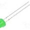 Dioda LED 5mm, verde, convex, 2.8...3.6V, OPTOSUPPLY - OSG5DA61A4A