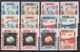 eritrea 1934 fauna aviatie MI 221-232 MNH