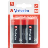 Baterii Verbatim Alkaline D, 2 buc