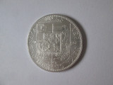 Cehoslovacia 20 Korun 1937 argint aUNC-Comemorativă:Moartea președ.T.Masaryk, Europa