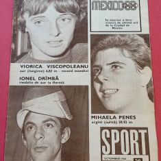 Revista SPORT nr. 20/octombrie 1968 (JO Mexic; Romania;Dobrin)