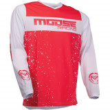 Tricou atv/cross MooseRacing Qualifier, culoare alb/rosu, marime 2XL Cod Produs: MX_NEW 29106649PE