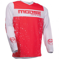 Tricou atv/cross MooseRacing Qualifier, culoare alb/rosu, marime 2XL Cod Produs: MX_NEW 29106649PE