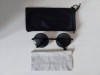 Ochelari de soare tip John Lennon,, Metal, Albastru