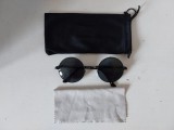 Ochelari de soare tip John Lennon,, Metal, Albastru