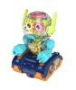Robot Transparent Gear, Canta si lumineaza, Verde, 17133SX, Plastic