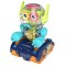 Robot Transparent Gear, Canta si lumineaza, Verde, 17133SX
