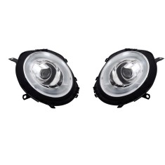 Set faruri tuning Mini ONE/Cooper/Clubman/Clubvan/Coupe/Roadster/Cabrio, 07.202012, cu semnalizare; cu daytime running light; H9; electrical; crom,
