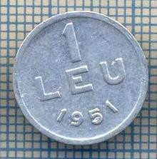 AX 766 MONEDA- ROMANIA - 1 LEU -ANUL 1951 -STAREA CARE SE VEDE