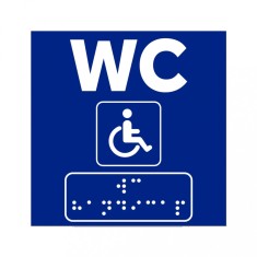 Semne Braille pentru WC Persoane cu handicap foto