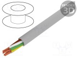 Cablu ELITRONIC&reg; LIYY 6x0,25mm&sup2; neecranat 250V TKD litat gri