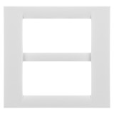 Rama Gewiss System GW22107, 8 module, alb pentru priza/intrerupator