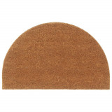 Cumpara ieftin Covoraș de ușă natural semirotund, 50x80 cm, fibre de cocos