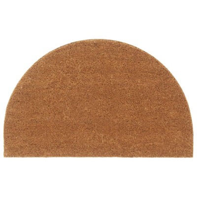 vidaXL Covoraș de ușă natural semirotund, 50x80 cm, fibre de cocos 155601 foto