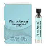 Mostră parfum cu feromoni PHEROSTRONG Wind For Men, pentru bărbați, note de angelica, bergamotă și mosc, 1 ml