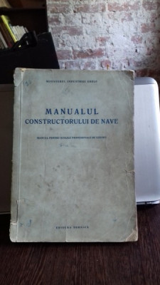 MANUALUL CONSTRUCTORULUI DE NAVE - N. CAUTIS foto