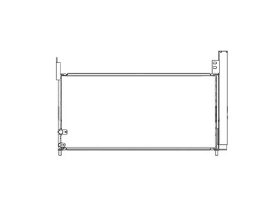 Condensator climatizare Lexus CT, 12.2010-2016, motor 1.8, 72 kw benzina/electric, cutie, full aluminiu brazat, 675(625)x308(293)x22 mm, cu uscator s foto
