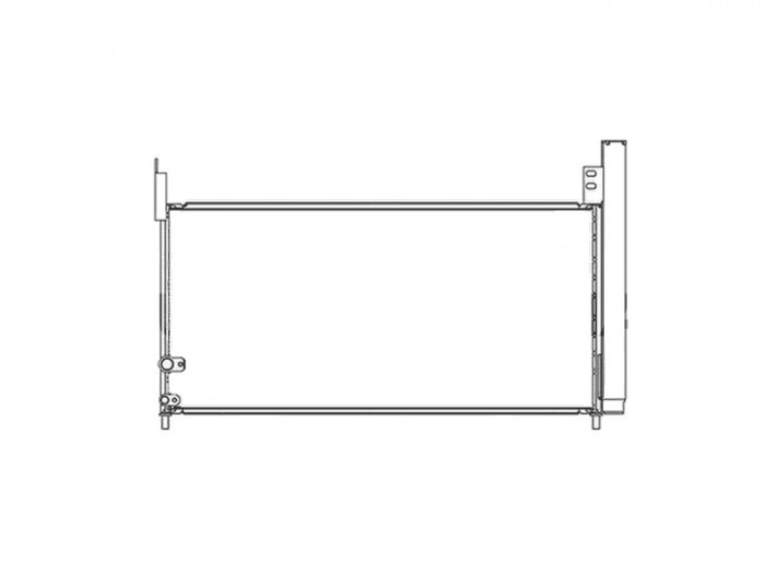 Condensator climatizare Lexus CT, 12.2010-2016, motor 1.8, 72 kw benzina/electric, cutie, full aluminiu brazat, 675(625)x308(293)x22 mm, cu uscator s