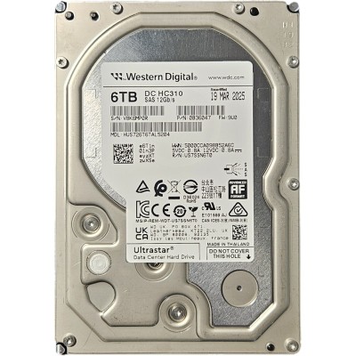 Hard disk server 6TB SAS 12Gbps 7.2k 3.5&amp;quot; 256MB Cache HGST Ultrastar DC HC310 HUS726T6TAL5204 foto