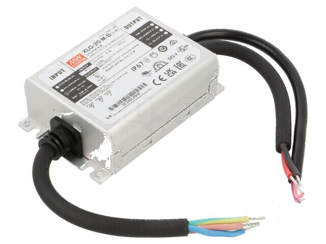 Alimentator LED pulsatoriu 20W 25,2&divide;42VDC 500mA