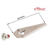 Cumpara ieftin Set 9 buc Cutite Schimb Masina Robotizata de Tuns Gazon Bosch