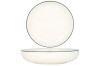 Rinart Farfurie ad&acirc;ncă - Green Edge - Porţelan - 26 cm (2000cc) - set de 6
