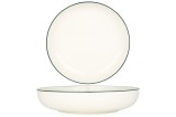 Rinart Farfurie ad&acirc;ncă - Green Edge - Porţelan - 26 cm (2000cc) - set de 6