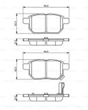 BOSCH 0 986 494 255 set placute frana,frana disc