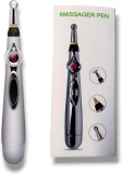 Stilou pentru Acupunctura si Masaj Electric EMC ONSHOP&reg;, Dispozitiv EMS , 8 Trepte de Intensitate, 3 Capete Interschimbabile, Argintiu
