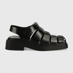 Vagabond Shoemakers sandale de piele Eyra femei, culoarea negru, cu platforma