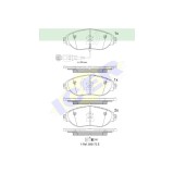 Set placute frana Icer 182018, parte montare : Punte Fata
