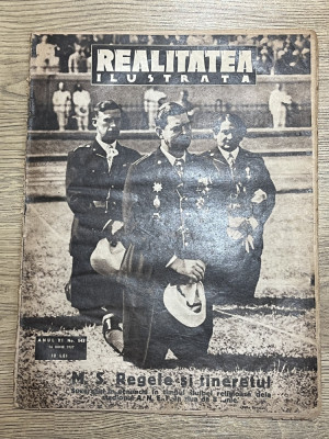 Realitatea Ilustrata 16 Iun 1937 - Regele Carol si Teofil Sidorovici foto Berman foto