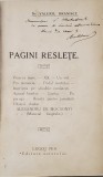 Pagini Raslete de Dr. Valeriu Branisce - Lugoj, 1910 * Dedicatie