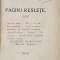 Pagini Raslete de Dr. Valeriu Branisce - Lugoj, 1910 * Dedicatie