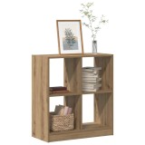 VidaXL Bibliotecă, stejar artizanal, 68,5x32x75 cm, lemn prelucrat